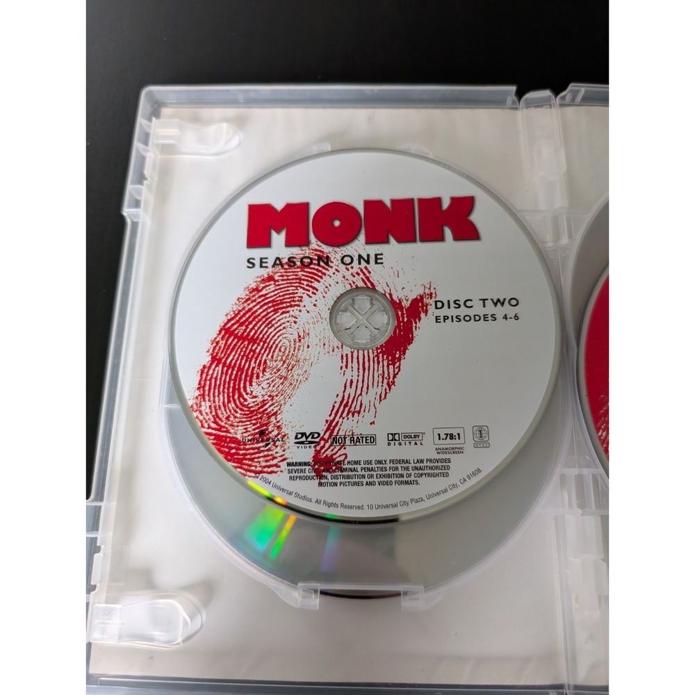 Monk: Season 1 - DVD - GOOD - Picture 6 of 11